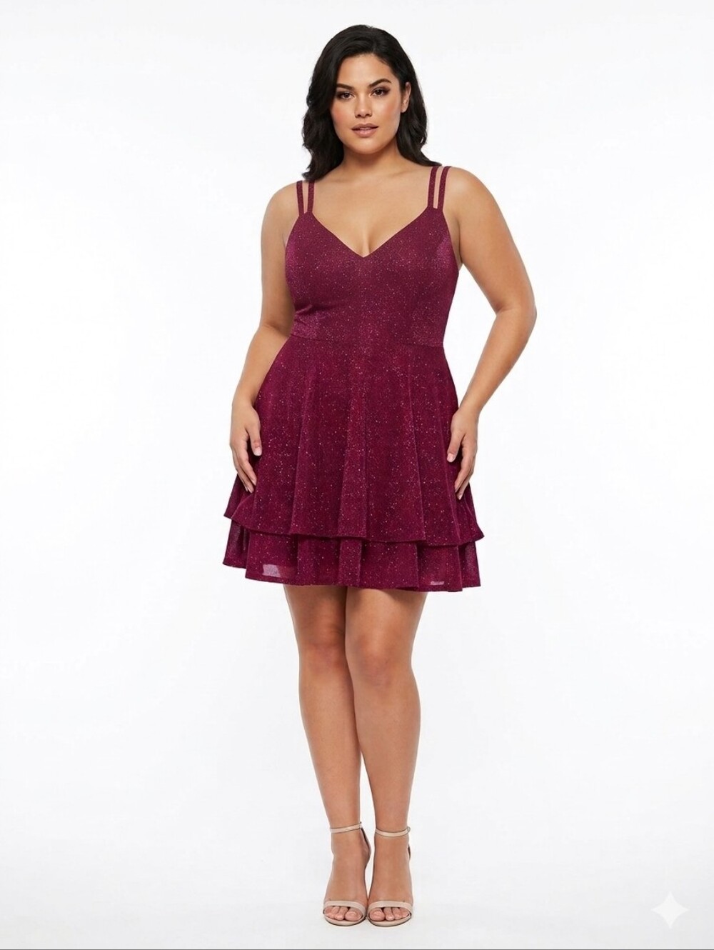 Rue21 Glittery Red Mini Dress